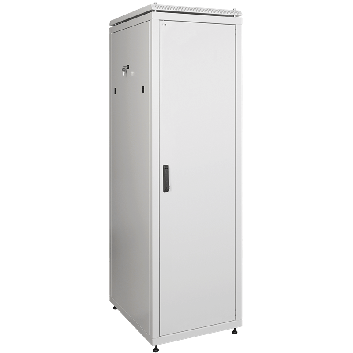 Шкаф сетевой 19дюйм ITK LINEA N 38U 600х600 мм металлическая передняя дверь серый