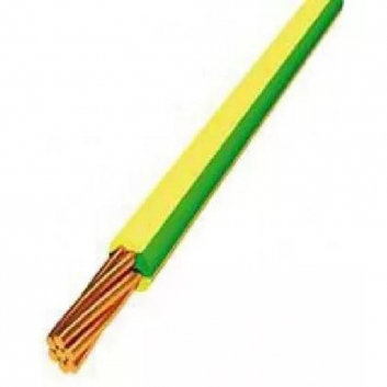 Провод установочный ПуГВ 1х25 ТРТС желто-зеленый многопроволочный