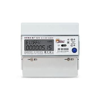 Счетчик электроэнергии НЕВА МТ 323 0.5 AR E4S25 трехфазный многотарифный 5(10) класс точности 0.5s/1.0 D ЖКИ RS485 Ек