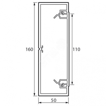 Кабель-канал 160x50мм