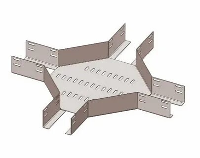 Лоток крестообразный глухой КМГ 100х50 УТ1,5, оцинкованный лист, S1,0