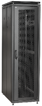 Шкаф сетевой 19дюйм ITK LINEA N 47U 600х600 мм перфорированная передняя дверь черный