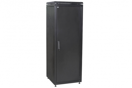 Шкаф сетевой 19дюйм LINEA N 47U 600х1000 мм металлическая передняя дверь черный