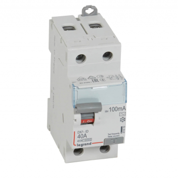 Выключатель дифференциального тока (УЗО) DX3 2 полюса 40А 100мА-АC