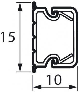 Кабель-канал 15x10мм
