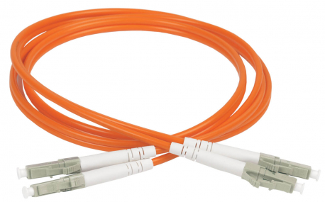 Шнур оптический коммутационный соединительный (патч-корд) для многомодового кабеля (MM) 50/125 (OM2) LC/UPC-LC/UPC двойного исполнения (Duplex) LSZH 3м