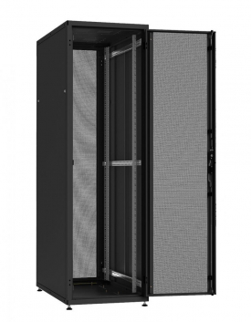 Шкаф сетевой 19дюйм LINEA N 28U 600х1000 мм перфные двери черный