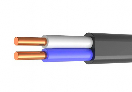 Кабель силовой ВВГ-Пнг(А)-LS 2х1.5 (N)-0.660 плоский однопроволочный