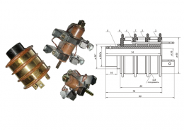 Коллектор кольцевой в сборе для электротали ТК 3-5 г/п 3,2тн-10тн