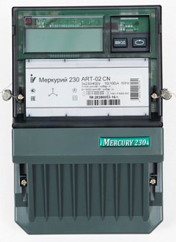 Счетчик электроэнергии трехфазный многотарифный Меркурий 230ART-02CN 100/10 Т4 Щ Ур кл1/2 230/400В  ЖКИ