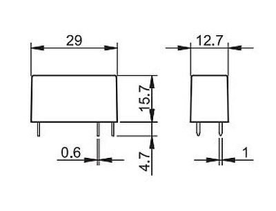 Низкопрофильные миниатюрные PCB-реле, Твердотельные реле, 3A-240VAC, 24VDC