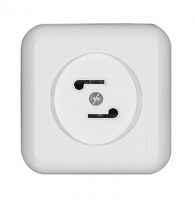 ПРИМА Розетка радио наружная белая