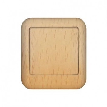 ПРИМА Выключатель одноклавишный наружный 10А бук