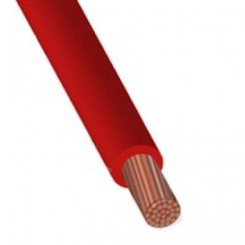 Провод силовой ПуГВ 1х25 красный барабан многопроволочный