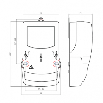 Счетчик электроэнергии CE201 S7 145-JR2Q2VZ CE831M04.03 однофазный многотарифный счетчик, 5(60), кл.точ.1, Щ, ЖКИ, оптопорт, внешняя антенна RF 433, реле управления нагрузкой, электронная пломба клеммной крышки, расширенный набор параметров