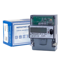 Счетчик электроэнергии  Меркурий 201.8 TLO  5(80)Акласс точности 1/2 ЖКИ,DIN, модем PLC-II,встроенное реле