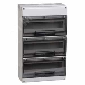 Щит распределительный навесной ЩРн-П-48 прозрачная дверь IP66 белый КМПн 3/48