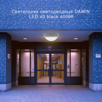 Светильник светодиодный DAMIN LED 40 black 4000K