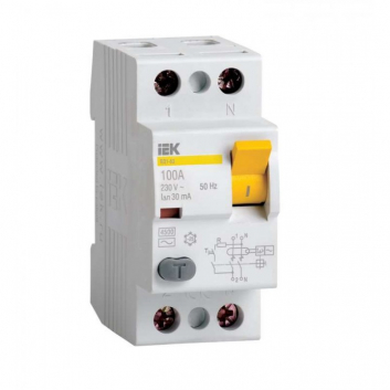 Выключатель дифференциального тока (УЗО) ВД1-63 2Р 25А 30мА А