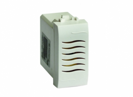 Зуммер 220V черный 1 модуль